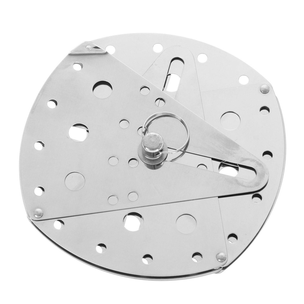 Solighter Adjustable Stainless Steel Drop Lid Cooking Steaming Rack Expandable Multi-Fungsi Anti-overflow Cover