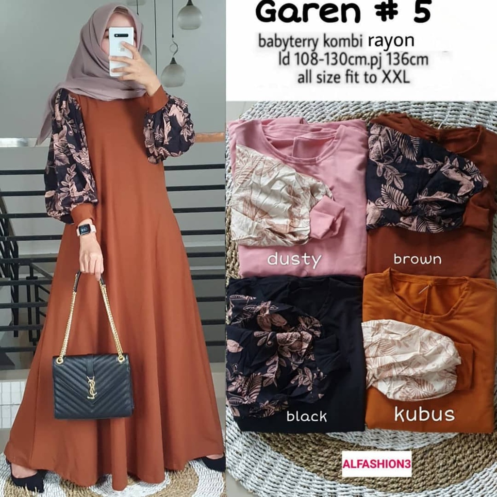 Bydii - Gamis Jumbo Solo  Maxy 5 by Alfashion