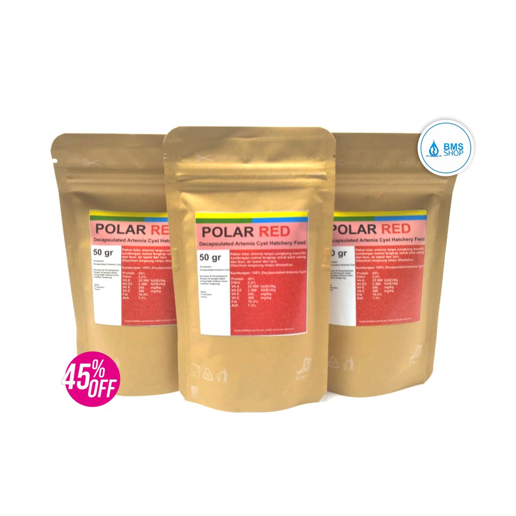 Polar Red Polared 50 gram Artemia Instant Polared AA00706