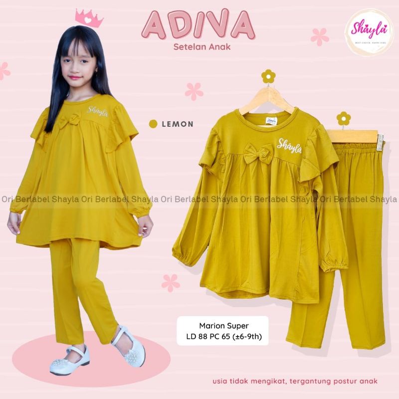 Adiva setelan anak perempuan