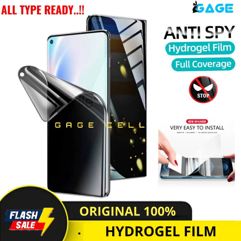 HYDROGEL ANTI GORES SPY MATTE REALME 6 7 8 PRO 7i C17 X7 5G FULL SCREEN PROTECTOR PREMIUM