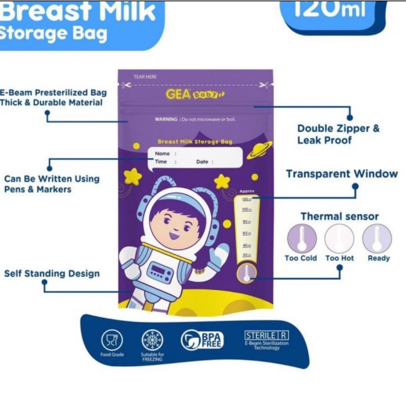 Gea Milk Bag 120ml Profesi Edition