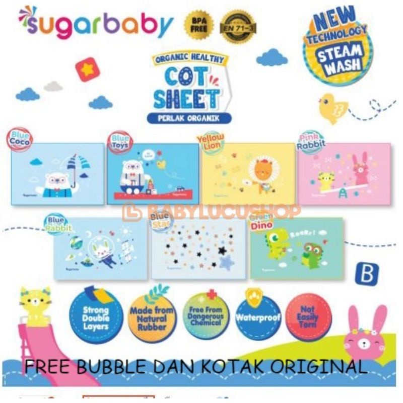 Perlak Sugarbaby Waterproof Karet Murah