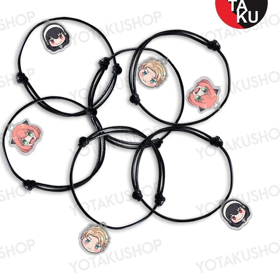 Khusus hari ini... Gelang SPY X FAMILY Tali Single Charm Anime Fanmerch BC32 spyxfamily Forger Anya 