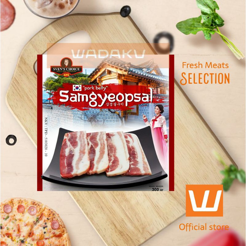 

DAGING BABI SVEN'S CHOICE SAMGYEOPSAL 300G UNTUK BBQ KOREA