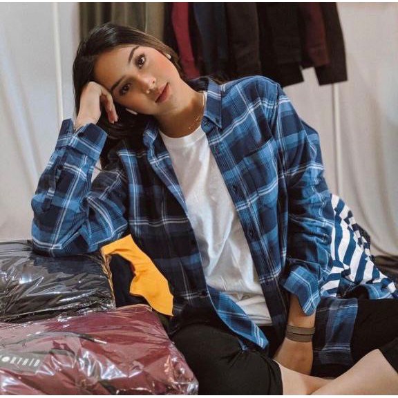 KEMEJA FLANEL WANITA KEMEJA UNISEX FLANNEL PREMIUM