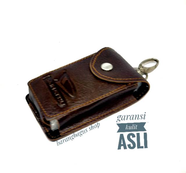 Dompet kulit asli STNK - gantungan kunci mobil / motor DAIHATSU