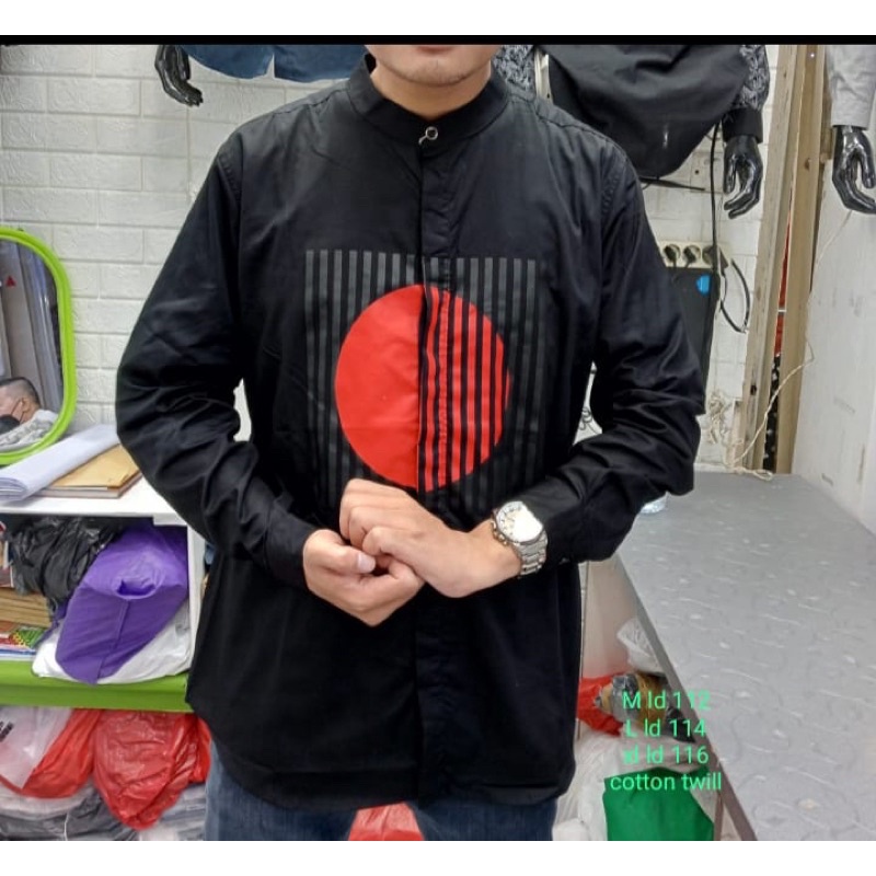 Kemeja koko bahan bahan catton twill by JM