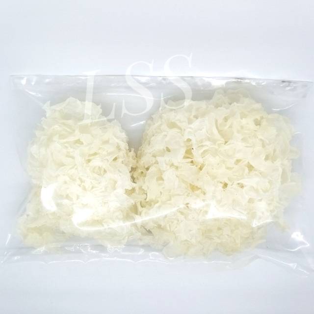 

Snow White Fungus / Jamur Putih Salju 50 gr / Jamur Es / Yin Er / Bai Mu Er / Jelly Mushroom Kering