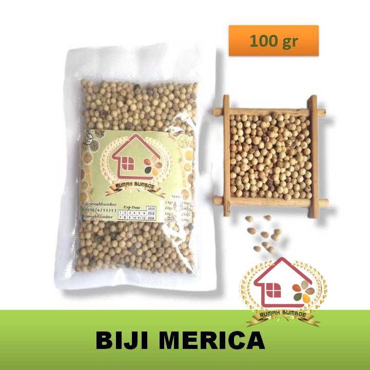 

(100 gr) LADA PUTIH BIJI / Merica / Whole White Pepper Premium