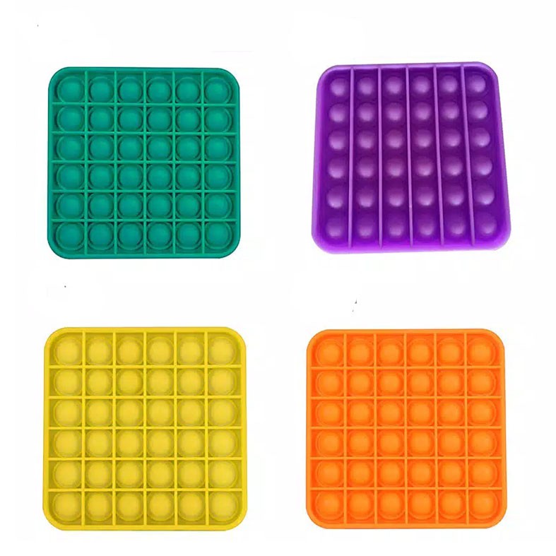 ( HOT ITEM ) FIDGET PUSH POP IT MAINAN ANAK PENGHILANG STRESS TIKTOK-POP IT - KOTAK