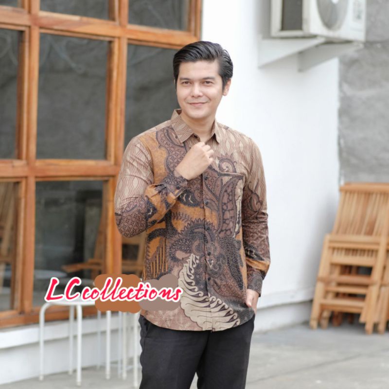 Kemeja Cowok Batik Jumbo Baju Batik Pria Jumbo Kemeja Cowok Jumbo  BIG SIZE M,L,XL,3XL,4XL,5XL,6XL.