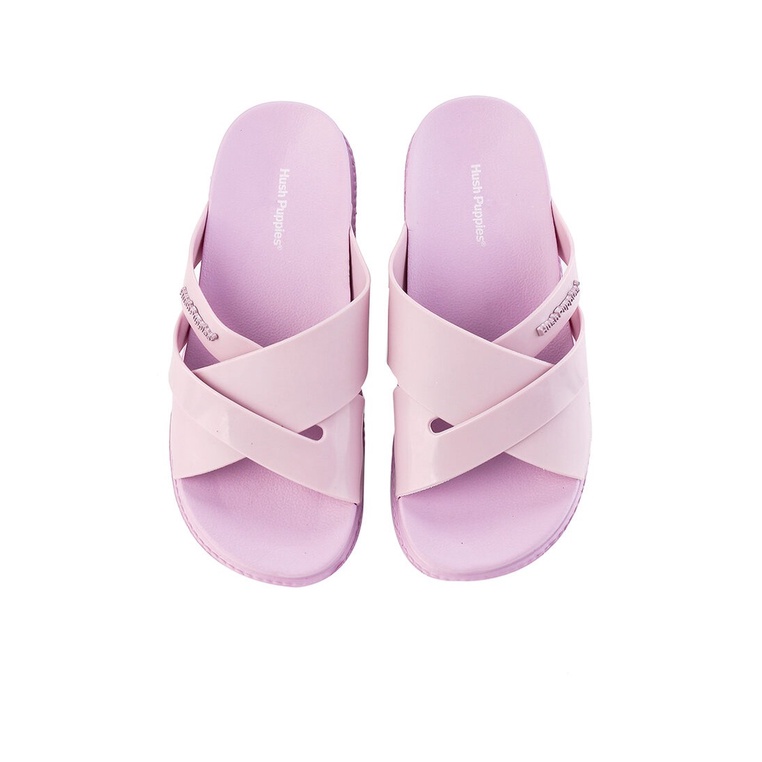 SANDAL SLIDE WANITA HUSH PUPPIES ORIGINAL CASUAL BRANDED PINK HW27