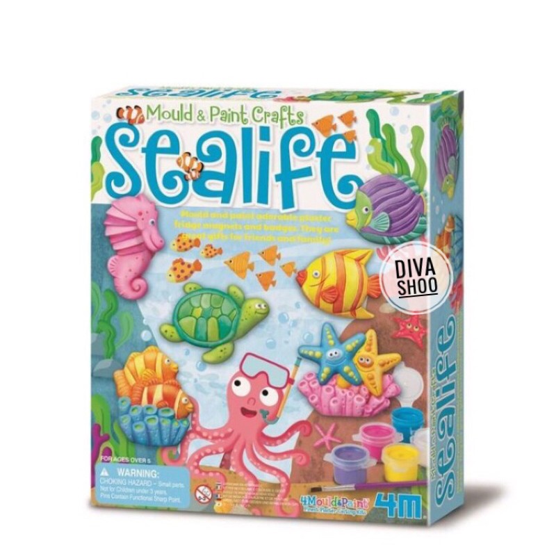 4M Mould & Paint Crafts Sealife