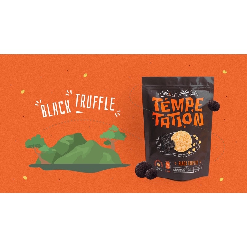 

Tempetation Chips Black Truffle (Keripik Tempe)