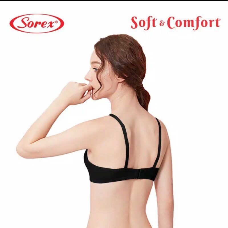 Bra BH Sorex 17227 Tanpa Kawat Busa Tipis CUP B UK 34-40-3
