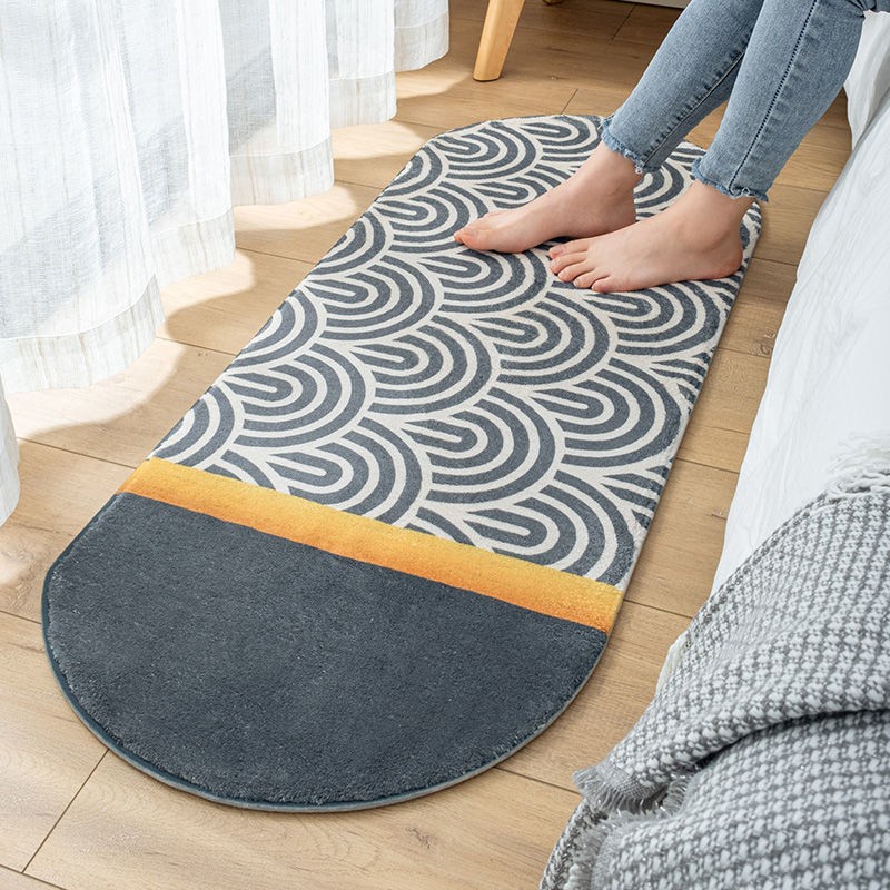 Oval Carpet / Karpet Keset Panjang Lembut Bulu Tebal Halus Anti Slip