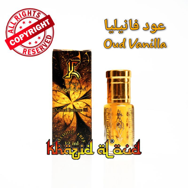 Khazid Al Oud - Parfum Oud Vanilla Original | Perpaduan Aroma Oud dan Vanilla