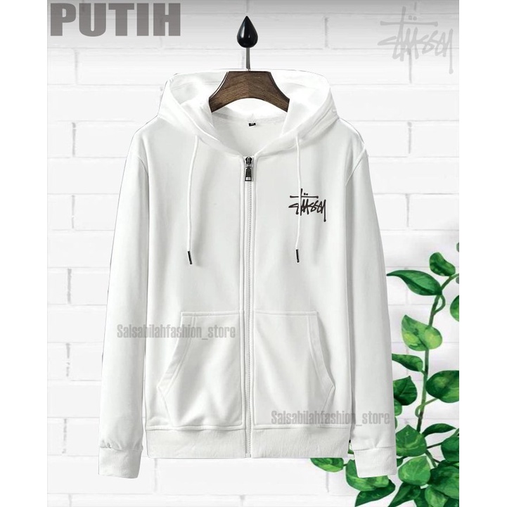 Promo COD!! HOODIE ZIPER SWEATER STUSSY CEWE / COWO M-XXL