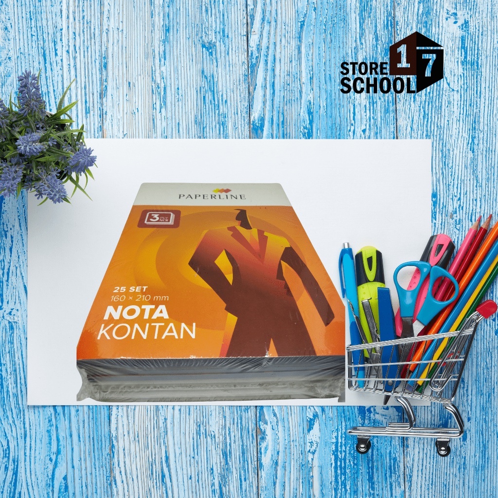 

Buku Nota Kontan Bon PAPERLINE Besar 3 Rangkap Ply NCR Isi 75 Lembar