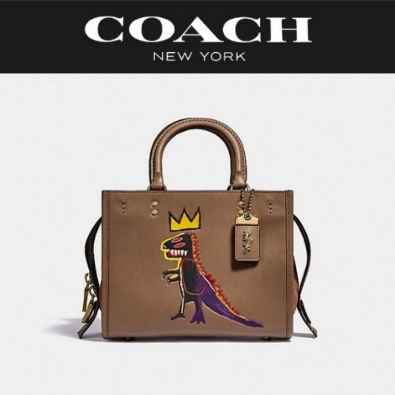 Tas Coach x jean michel basquiat rogue brown