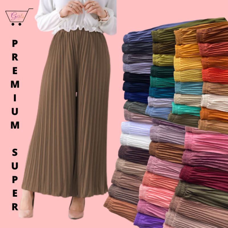 CELANA KULOT PLISKET PREMIUM JUMBO M FIT TO XXL-1