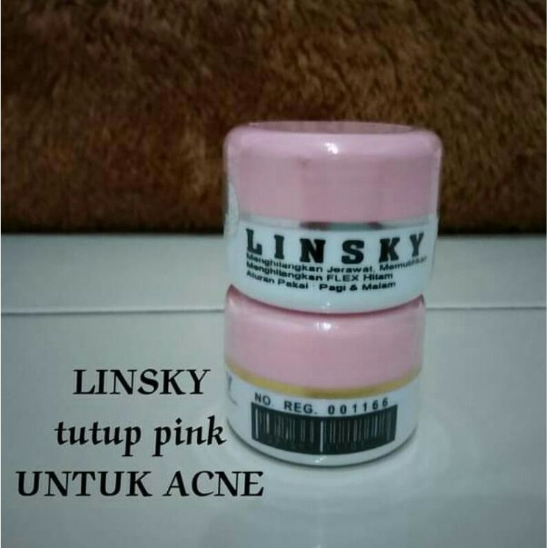 LINSKY CREAM TUTUP PINK ORIGINAL