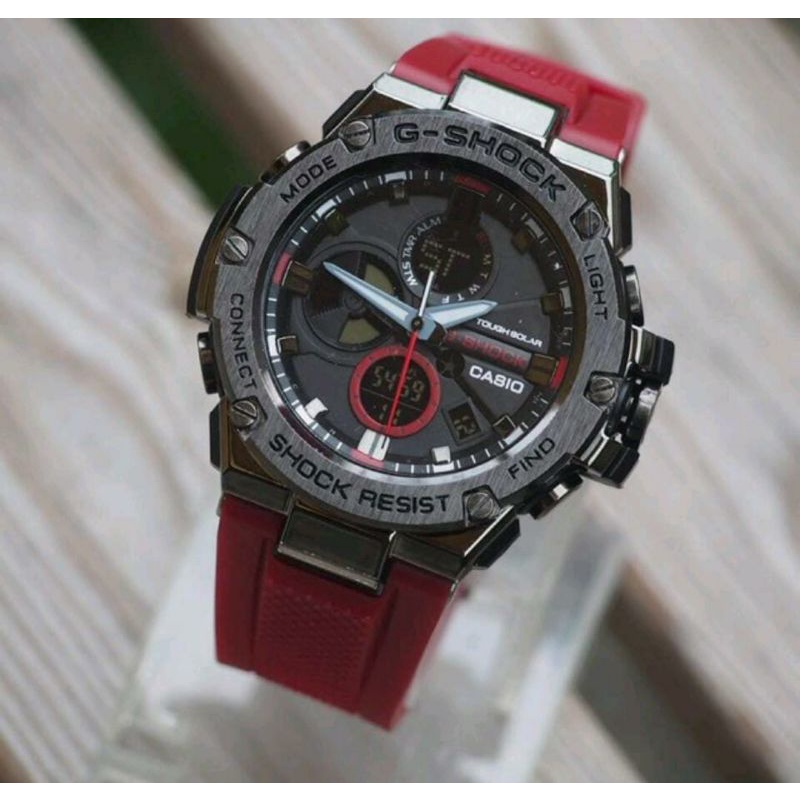 Jam Tangan GSTB8600 Jam Tangan GLS8600 Jam Tangan Besi Tahan Air Pria Jam Tangan Water Resist