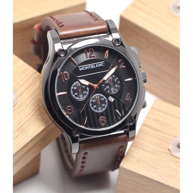 jam tangan MONTBLANC CHRONO VARIASI KULIT