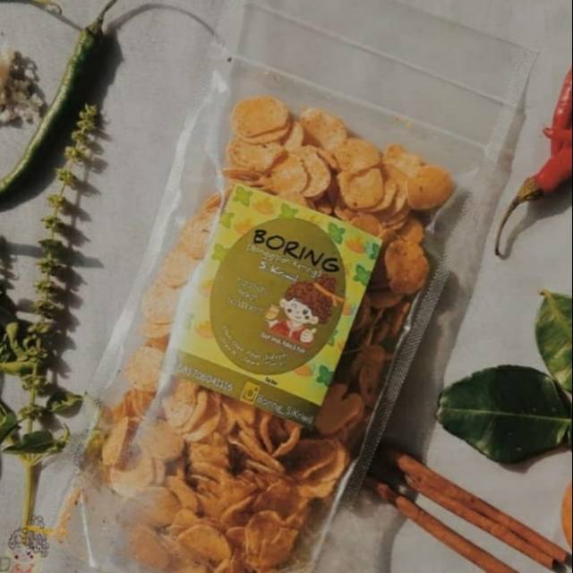 [ASLI SIDAYU GRESIK] BONGGOLAN KERING/BASRENG IKAN/KERIPIK BONGGOLAN JUMBO 500 GR (DAUN JERUK PEDAS)
