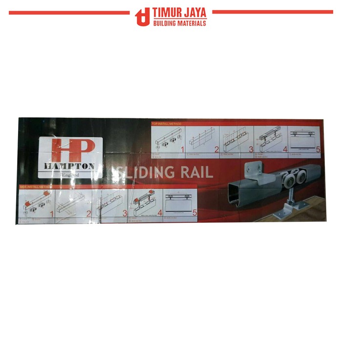 Rel Pintu Geser Sliding Rail Hampton Geser 2 Meter Pintu 90 cm Deckson