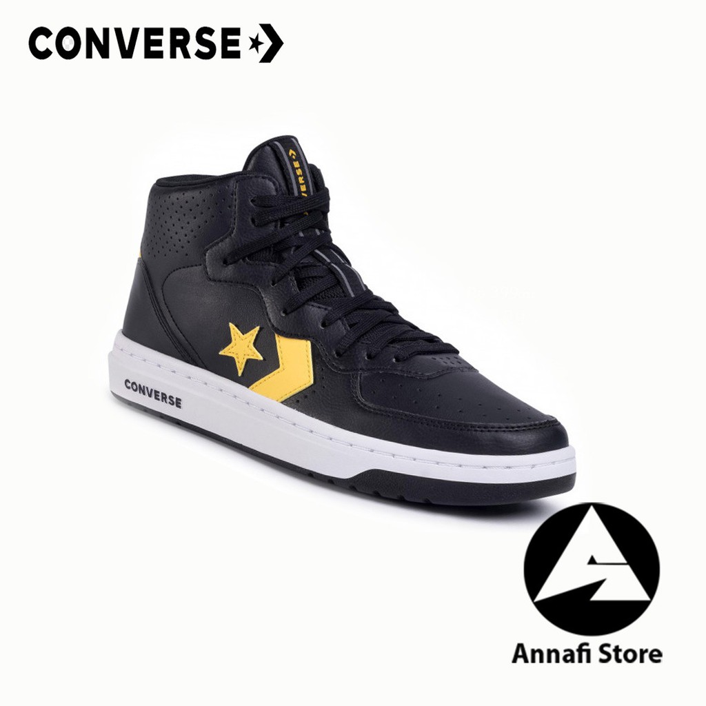 JUAL SEPATU SNEAKERS PRIA CONVERSE RIVAL MID 167082C BLACK ORIGINAL