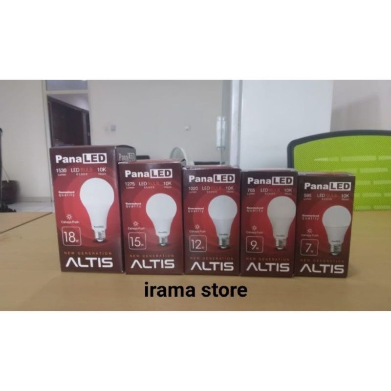 Lampu Led PanaLed Altis 5w 7w 9w 12w 15w 18w / Lampu Led Bulb / Lampu Putih