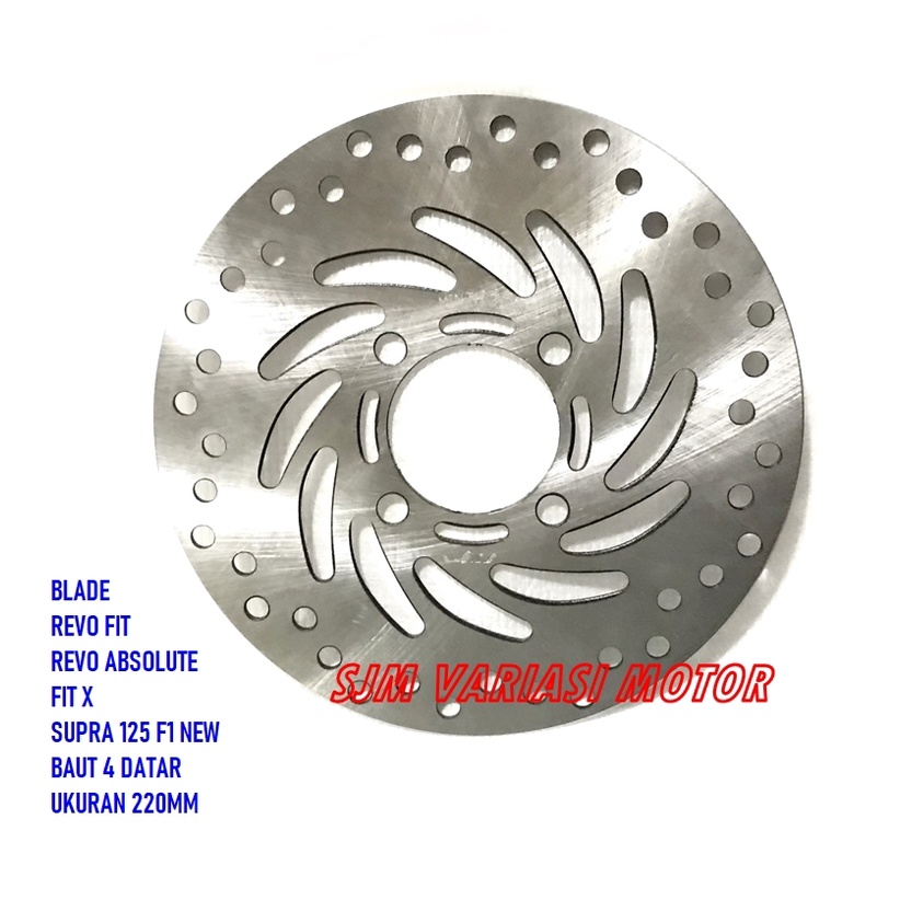 piringan DEPAN BLADE-REVO X-REVO ABSOLUTE-SUPRA 125 F1-REVO FIT NEW CAKRAM DEPAN 220MM