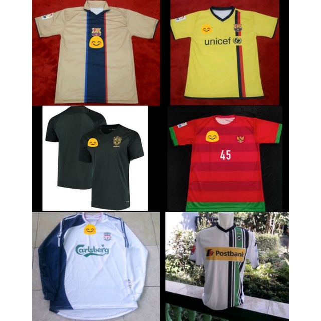 Jersey Barca 2008 Away/Jersey Barca 2002 2003/Jersey Liverpooll 2006 2007/Jersey Borussia Monchengla