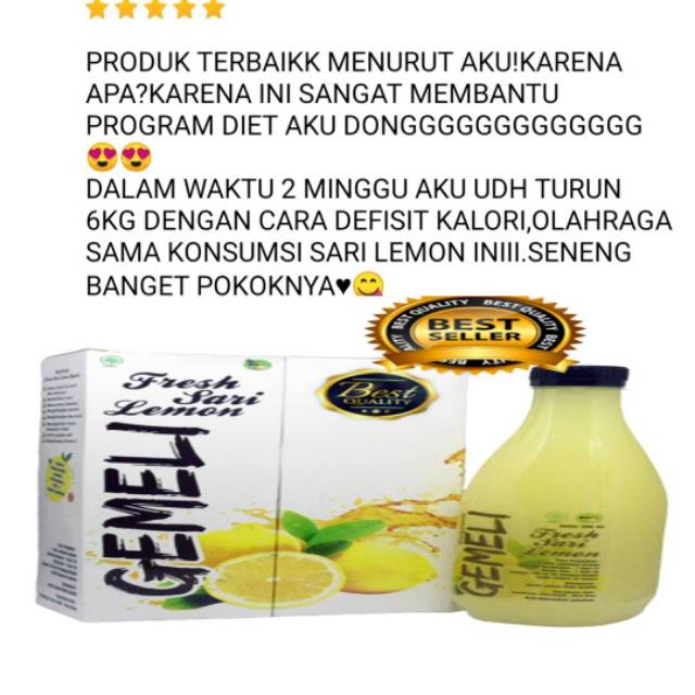 Gemeli sari lemon california kemasan 500ml