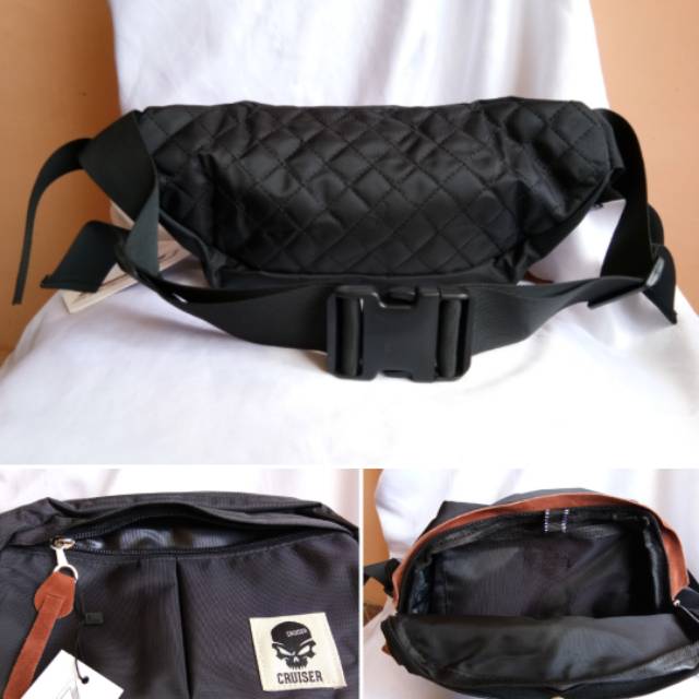 Tas pinggang import / Waist bag / cross body bag - skull - Cruiser