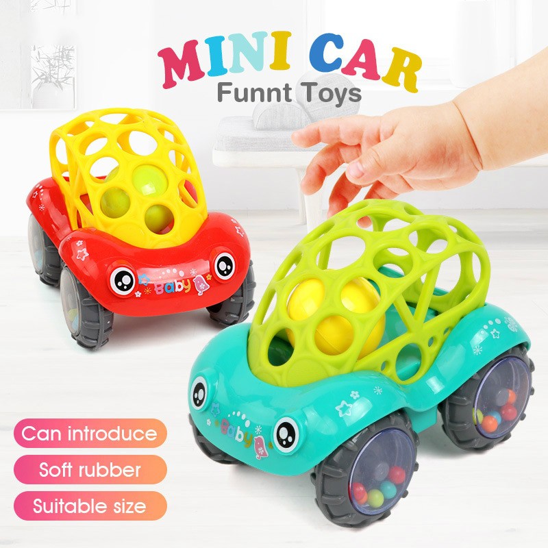 Mainan Kerincingan Bayi Mobil - Rattle Car Teether Bayi