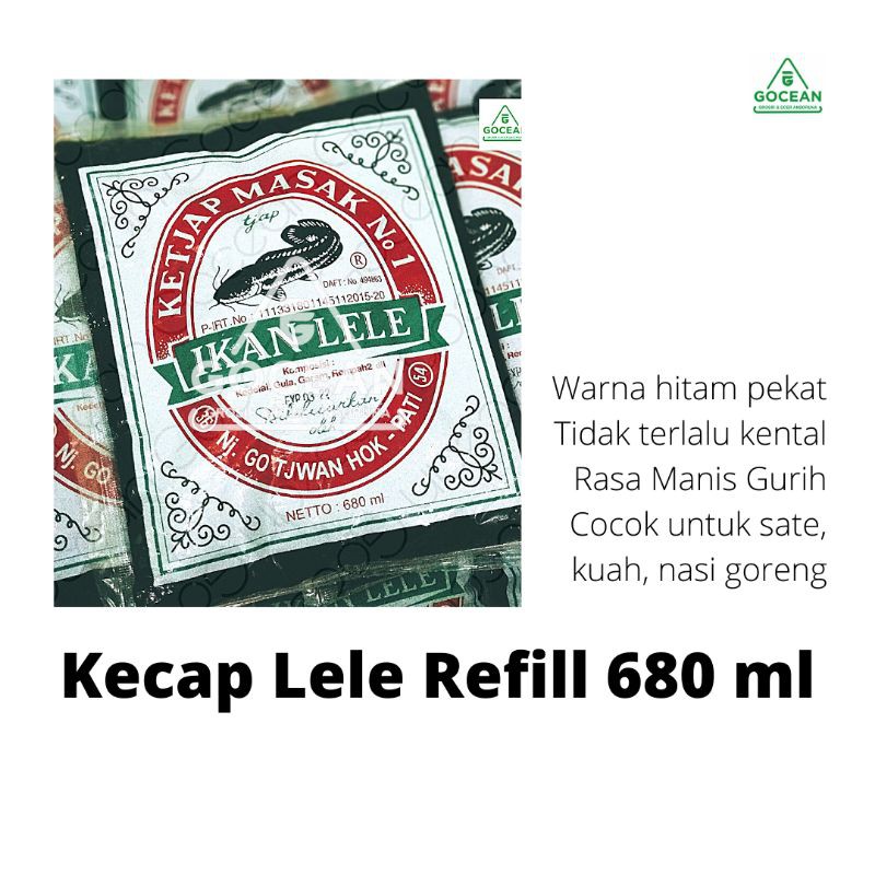 

KECAP LELE 680 ML (1 KG) TERLARIS LEGENDARIS (BAKAR/KUAH/NASI GORENG)