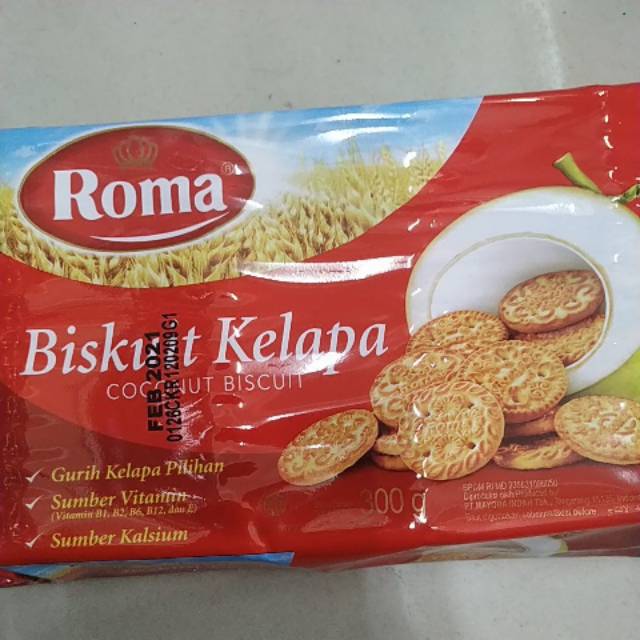 

Biskut roma kelapa 300 grm harga 10 rb