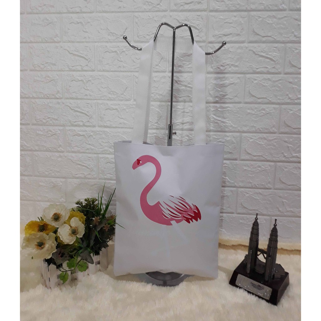 LS 467 - FLAMINGO tas totebag/totebag model kuliahan