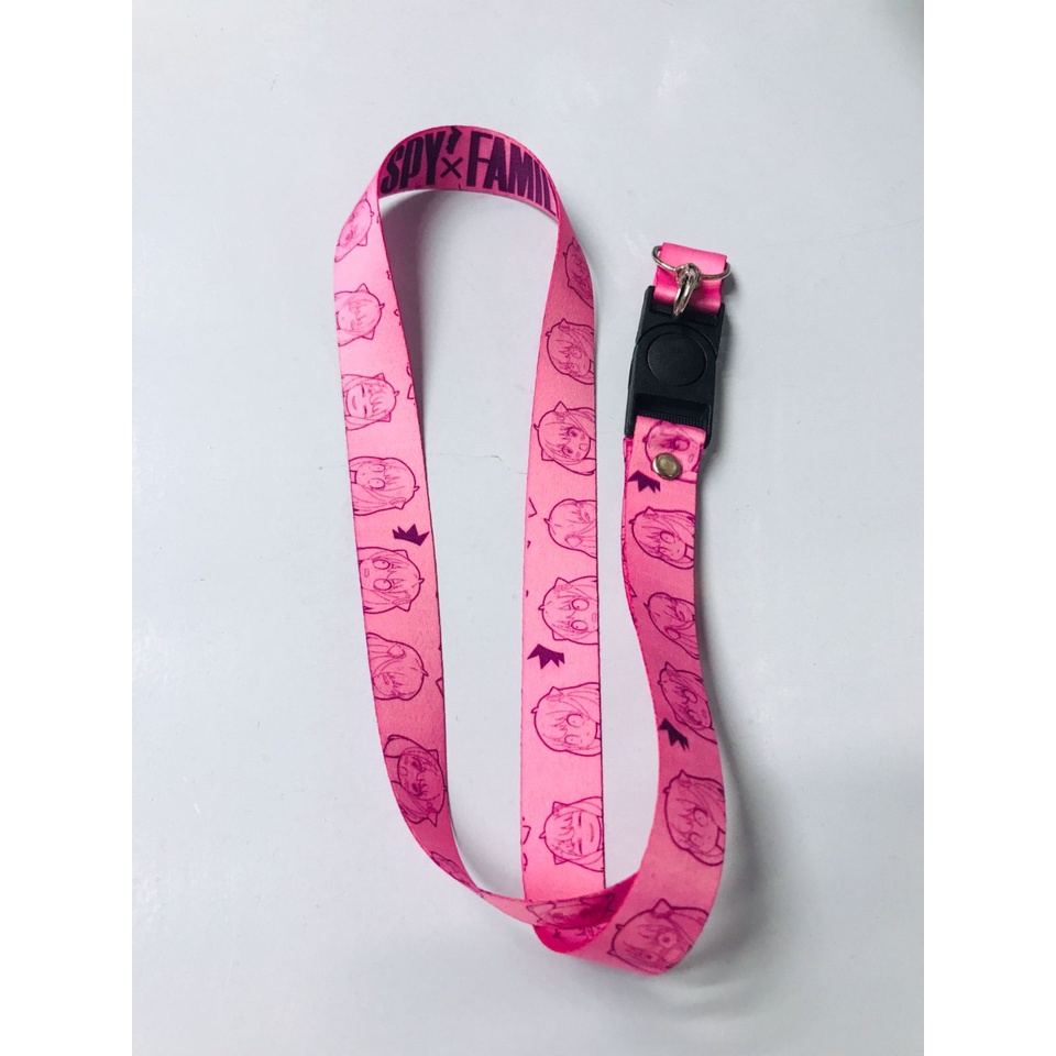 Lanyard Anya Forger Face Chibi Pink Anime Manga SPY X Family