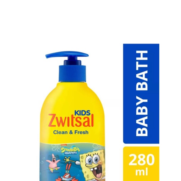 Zwitsal kids blue bubble bath 280ml/sabun cair anak biru 280 ml