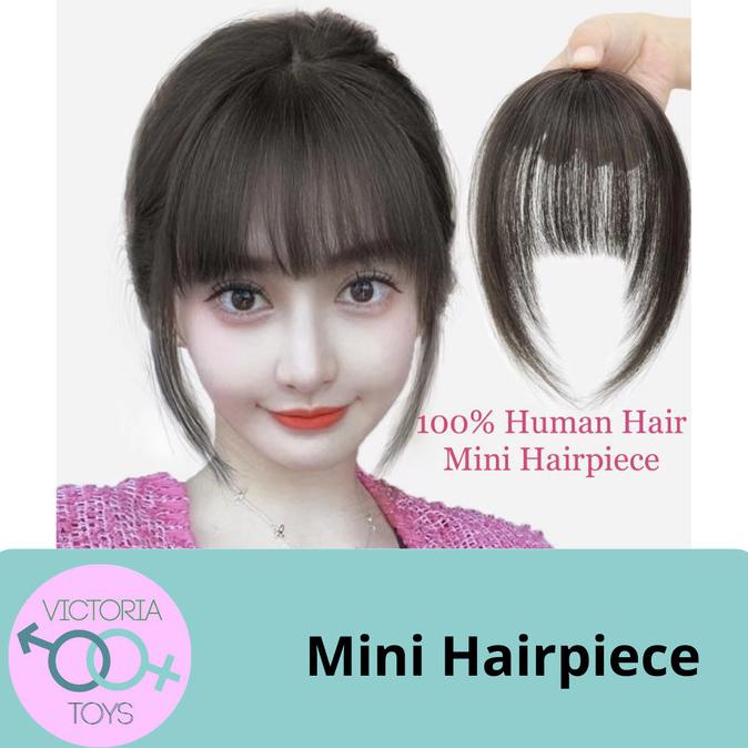 Ready Stock Mini Hairpiece / Real Human Hair / Wig Rambut Palsu Asli Manusia Termurah
