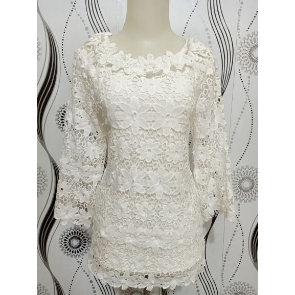 Blouse Brukat Bunga Timbul