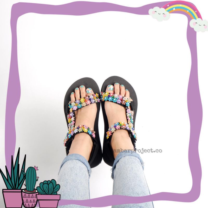 Peony Sandals beads / sandal mote