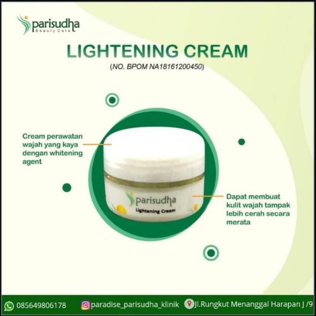 Lightening Cream Parisudha BPOM