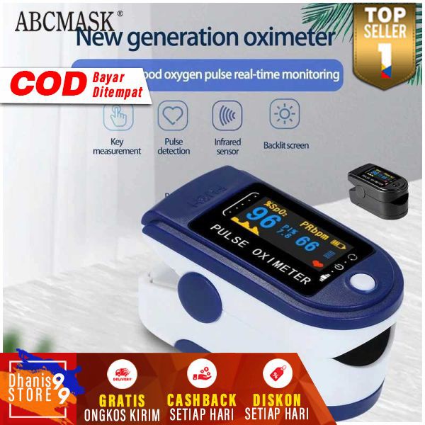 Alat Pengukur Detak Jantung Blood Oxygen SpO2 Fingertip Pulse Oximeter Preralatan Medis Kesehatan