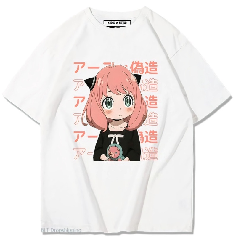 Tshirt Anya Forger Kanji Anime Manga SPY x Family Premium Unisex