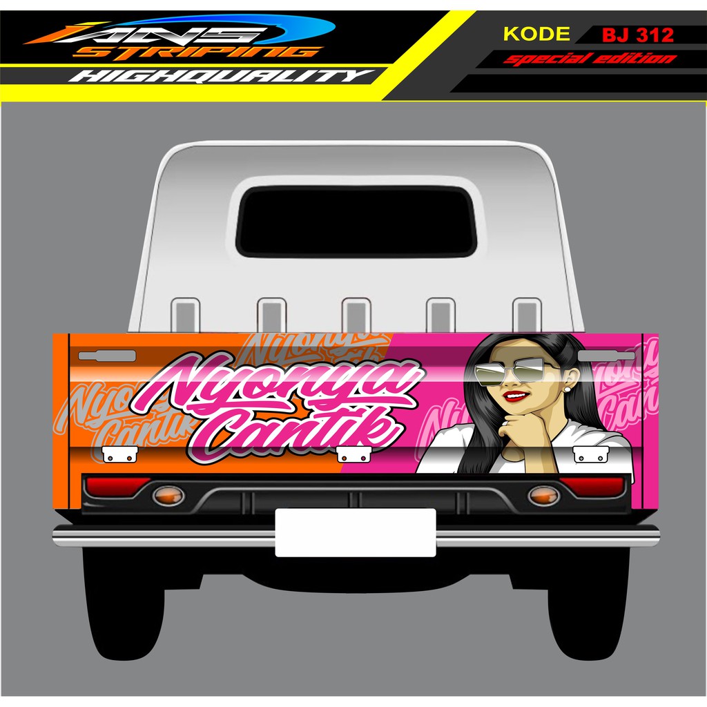 STIKER MOBIL GRANMAX / STIKER BAK BELAKANG GRANMAX / DECAL STICKER GRANMAX